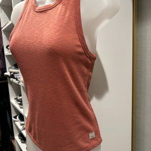 Vuori Sunrise Women's High Neck Tank-Color Terracotta-Size XS